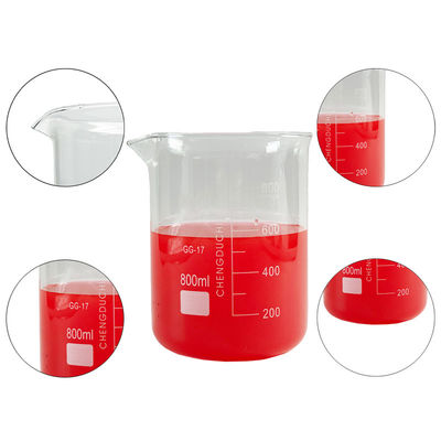 Envases de laboratorio de medición de vidrio 800 ml personalizables
