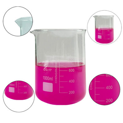 Vaso de laboratorio de medición de vidrio OEM 1000 ml personalizable