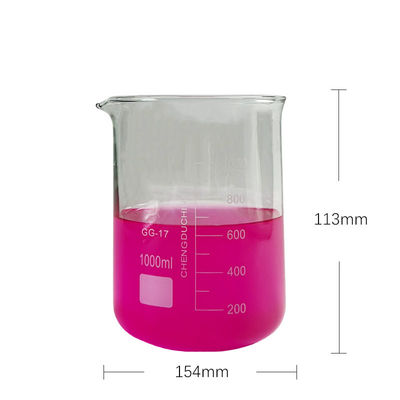 Vaso de laboratorio de medición de vidrio OEM 1000 ml personalizable