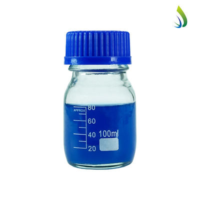 Botellas de laboratorio de vidrio de 100 ml de reactivo con tapa de tornillo azul