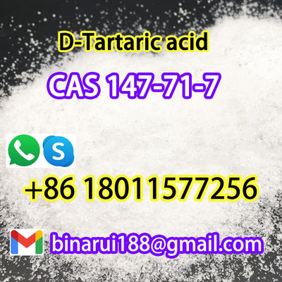 Cas 147-71-7 D-ácido tartárico C4H6O6 Aditivos alimentarios del ácido tartárico