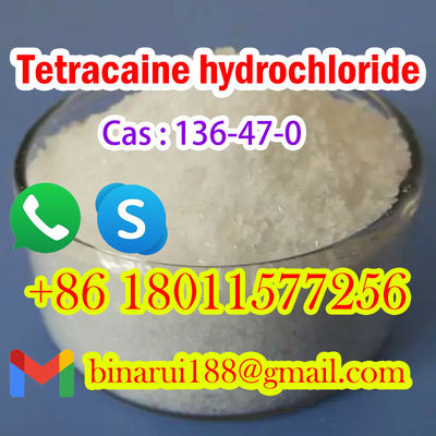 CAS 136-47-0 Clorhidrato de tetracaína / Tetracaína HCl Materia prima farmacéutica
