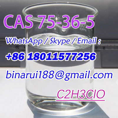 Acetilcloruro líquido para fumar transparente incoloro / 1-cloretano CAS 75-36-5